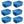 Rubbermaid Roughneck Tote 3 Gallon Storage Container, Heritage Blue (6 Pack) - TRAPSKI