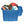 Rubbermaid Roughneck 25 Gal Stackable Storage Container, Heritage Blue (4 Pack)