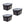 Rubbermaid Roughneck 31 Gallon Storage Container, Black/Cool Gray (3 Pack)