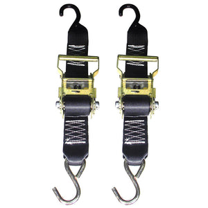 Rod Saver Heavy-Duty Ratchet Trailer Tie-Down - 2" x 3 - Pair - TRAPSKI