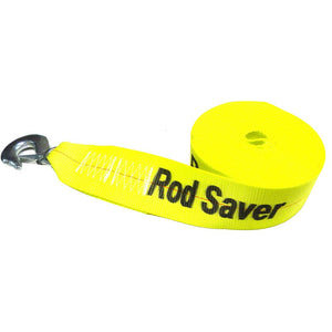 Rod Saver Heavy-Duty Winch Strap Replacement - Yellow - 3" x 25 - TRAPSKI
