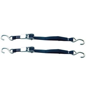 Rod Saver Stainless Steel Ratchet Tie-Down - 1" x 4 - Pair - TRAPSKI