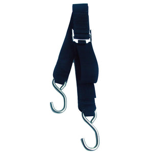 Rod Saver Stainless Steel Roller Buckle Gunwale Tie-Down - 2" x 20 - TRAPSKI
