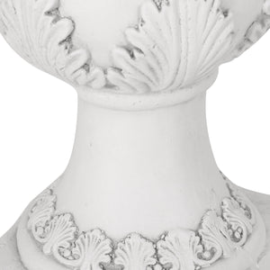 Roman Style MGO Garden Urn Planter with Drainage Hole – Antique White