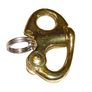 Ronstan Brass Snap Shackle - Fixed Bail - 41.5mm (1-5/8") Length - TRAPSKI