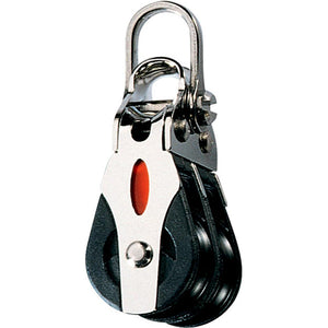 Ronstan Series 20 Ball Bearing Block - Double - 2-Axis Shackle Head - TRAPSKI