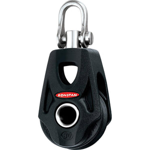 Ronstan Series 30 Ball Bearing Orbit Block - Single - Becket - Swivel Shackle Head - TRAPSKI
