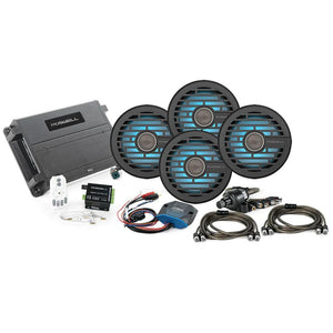 Roswell R1 6.5" Marine Audio Package w/RGB Remote Controller - Black - TRAPSKI