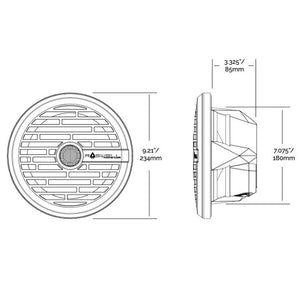 Roswell R1 8 Marine Speakers - White - 100W RMS 200W Peak Power - TRAPSKI