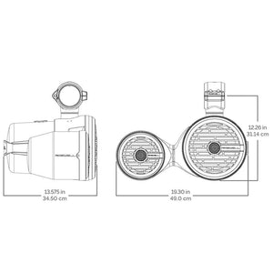 Roswell R1 8" x 6.5" Vamp Spin Tower Speakers - Black - 160W RMS 320W Peak Power - TRAPSKI