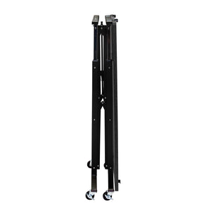 Origami Up Down Adjustable Sitting Standing Workstation Desk w/ Wheels, Black - TRAPSKI