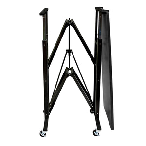Origami Up Down Adjustable Sitting Standing Workstation Desk w/ Wheels, Black - TRAPSKI