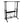 Origami Up Down Adjustable Sitting Standing Workstation Desk w/ Wheels, Black