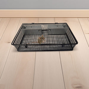 Rugged Ranch Products Mousinator Metal Wire Mouse Trap for Pest Control, Black