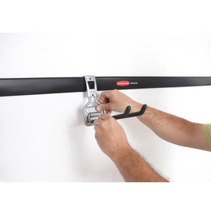 Rubbermaid 1784415 Fast Track 48 Inch Steel Horizontal Wall Mounted Storage Rail