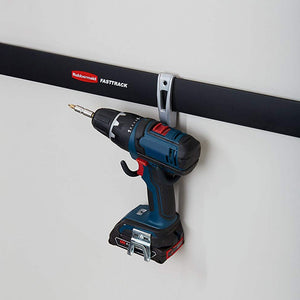 Rubbermaid Universal Metallic FastTrack Hanging Garage Hook Organizers  (6 Pack)