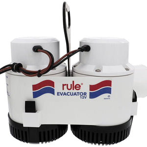 Rule 7700D GPH Evacuator High Volume Utility Pump - 12V - TRAPSKI