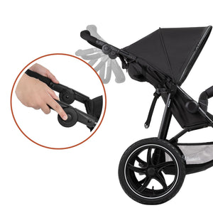 hauck 3-Wheel All Terrain Stroller with Raincover - From Birth up to 48.5lbs