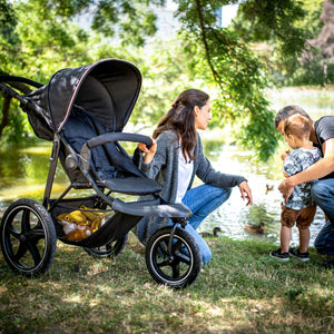 hauck 3-Wheel All Terrain Stroller with Raincover - From Birth up to 48.5lbs