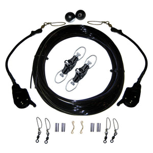 Rupp Single Rigging Kit W/Lok-Ups & Nok-Outs - 160' Black Mono - TRAPSKI