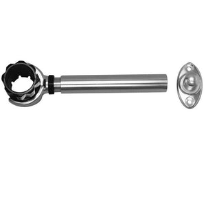 Rupp Threaded Antenna Support w/6" Flat Mount & 1.5" Collar - TRAPSKI