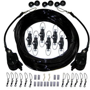 Rupp Triple Rigging Kit W/Lok-Ups Nok-Outs - 460' Black Mono Cord - TRAPSKI