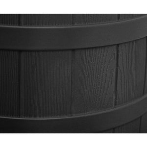 Good Ideas Rain Wizard Rain Collection Barrel 50-Gallon w/ Diverter Kit, Black - TRAPSKI