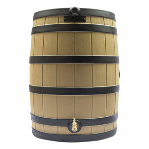 Good Ideas Rain Wizard Rain Collection Barrel 40-Gallon Darkened Ribs, Khaki