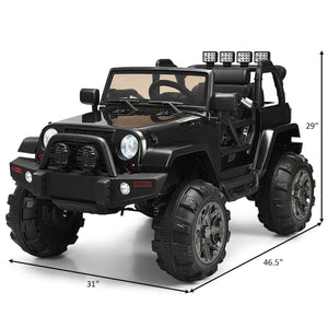 12V Kids Remote Control Riding Truck Car with LED Lights