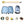 2 Pieces Kids Luggage Set 12 Inch Backpack and 16 Inch Rolling Suitcase