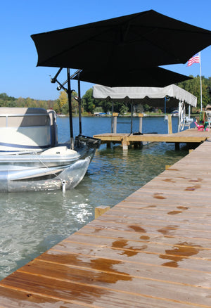 Breezelock™ Dock & Boat Flag/Umbrella Stand - Stainless Steel Umbrella Stand - TRAPSKI