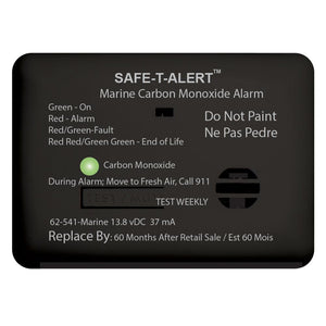 Safe-T-Alert 62 Series Carbon Monoxide Alarm w/Relay - 12V - 62-541-R-Marine - Surface Mount - Black - TRAPSKI