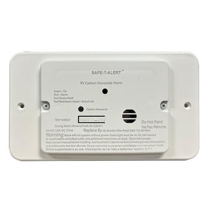 Safe-T-Alert 62 Series RV Carbon Monoxide - White - Flush Mount - 12V w/Trim Ring - TRAPSKI