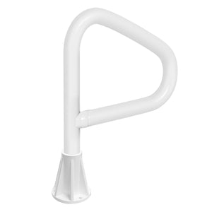 Saftron 24 Inch Steel In-Ground Hot Tub Spa Floor Rail w/Lift & Turn Base, White