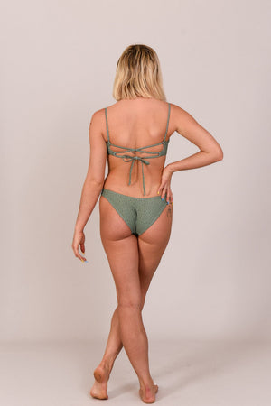 Sahara Sage Lace up Crop Bikini Top - TRAPSKI