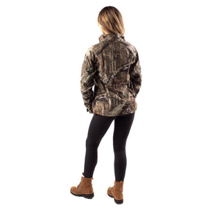 Sahara Women's Heated Hunting Jacket - Mossy Oak Camo - TRAPSKI