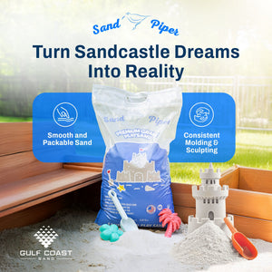 SandPiper 50lb Premium Grade Multi-Use Play Sand, Chemical Free Formula, 2 Pack