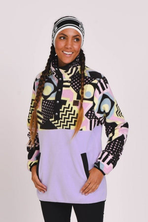Saved By The Bell Fleece Purple - Women's - TRAPSKI