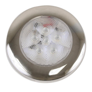 Scandvik B3 Downlight Surface Mount - Blue - SS Trim - IP67 - 12/24V - TRAPSKI