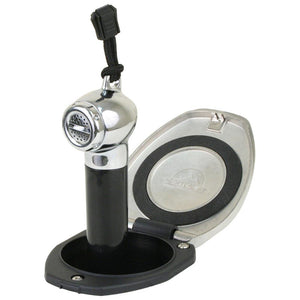 Scandvik Black SS Recessed Transom Shower Handle/Hose - Vertical/Horizontal Mount - 6 Hose - TRAPSKI