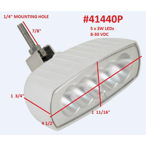 Scandvik Bracket Mount LED Spreader Light - White - TRAPSKI