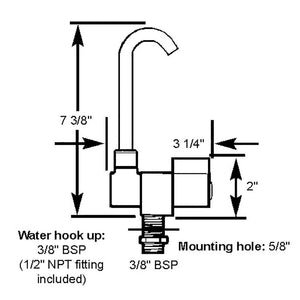 Scandvik Ceramic Family Tap w/Folding Spout - Chrome Finish - TRAPSKI