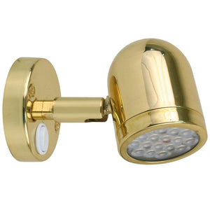 Scandvik LED Brass Reading Light - 10-30V - TRAPSKI