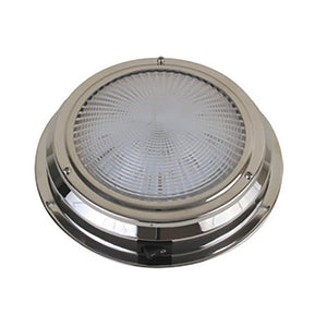 Scandvik LED Dome Light - Traditional - Stainless Steel - 5.5" - 12V [41324P] - TRAPSKI