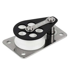 Schaefer Series 3 Flat Base/Alum Cheek/Delrin Sheave - TRAPSKI