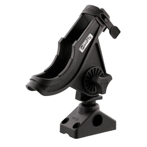 Scotty 280 Bait Caster/Spinning Rod Holder w/241 Deck/Side Mount - Black - TRAPSKI