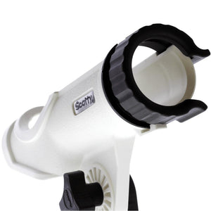 Scotty Powerlock Rod Holder White w/241 Side/Deck Mount - TRAPSKI