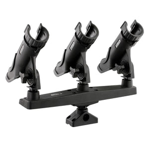 Scotty Triple Rod Holder w/3 230 Power Lock Rod Holders - TRAPSKI