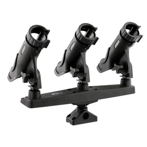 Scotty Triple Rod Holder w/3 230 Power Lock Rod Holders - TRAPSKI