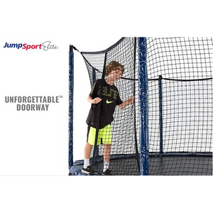 JumpSport Elite 14 Foot StagedBounce Technology Trampoline System with Enclosure - TRAPSKI
